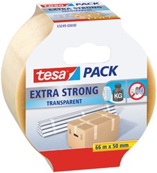 Verpakkingstape tesapack® Extra Strong 66mx50mm pvc transparant