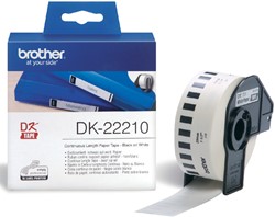 Etiket Brother DK-22210 29mm thermisch 30-meter wit papier