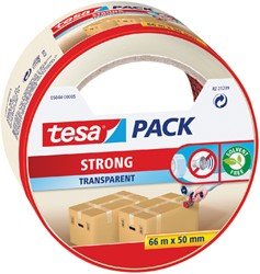 Verpakkingstape tesapack® Strong 66mx50mm transparant