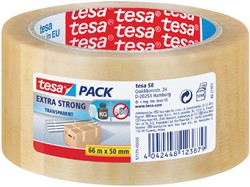 Verpakkingstape tesapack® Extra Strong 66mx50mm transparant