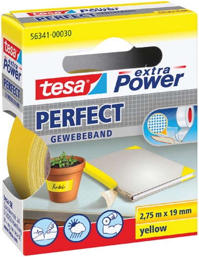 Textieltape tesa® extra Power Perfect 2.75mx19mm geel