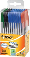 Balpen Bic Cristal medium assorti in tubo verpakking-1