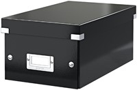 DVD-opbergdoos Leitz Click & Store WOW  gerecycled karton 206x147x352mm zwart