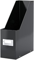 Tijdschriftencassette Leitz WOW click & store gerecycled karton zwart-3