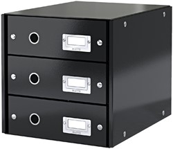 Ladenbox Leitz WOW Click & Store 3 laden zwart