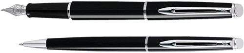 Balpen Waterman Hémisphère black lacquer CT medium-2