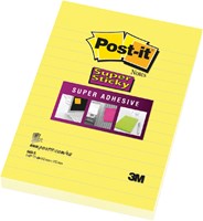 Memoblok Post-it 660 Super Sticky 102x152 geel met lijn 75 vel-3
