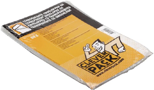 Envelop CleverPack akte C5 165x220mm zelfklevend transparant 50 stuks-3