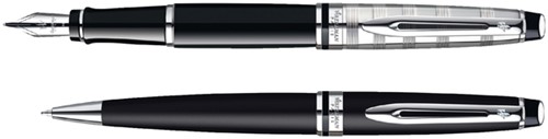 Balpen Waterman Expert black lacquer CT medium-1