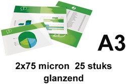 Lamineerhoes GBC A3 2x75micron 25stuks