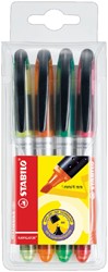 Markeerstift STABILO Navigator 545/4 assorti etui à 4 stuks