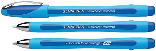 Balpen Schneider Slider Memo extra breed blauw