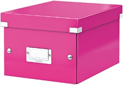 Opbergbox Leitz WOW Click & Store 220x160x282mm roze