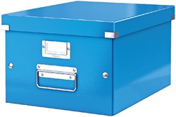 Opbergbox Leitz WOW Click & Store 281x200x370mm blauw