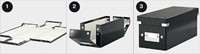 Opbergdoos Leitz Click & Store WOW middel gerecycled karton 281x200x370mm ijsblauw-2