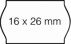 Prijsetiket 16x26mm Open-Data S14/Sato Judo afneembaar wit