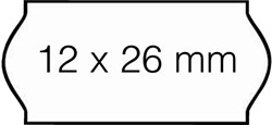 Prijsetiket 12x26mm Open-Data C6 afneembaar wit