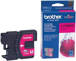 Inktcartridge Brother LC-980M rood