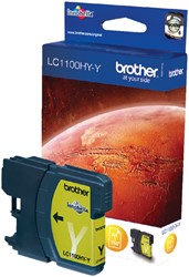 Inktcartridge Brother LC-1100HYY geel HC