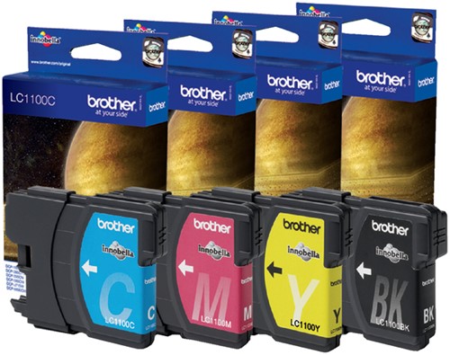 Inktcartridge Brother LC-1100Y geel-2