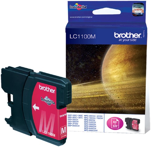 Inktcartridge Brother LC-1100M rood