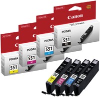 Inktcartridge Canon CLI-551 geel-2