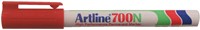 Viltstift Artline 700 rond 0.7mm rood-1