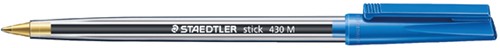 Balpen Staedtler Stick 430 blauw medium