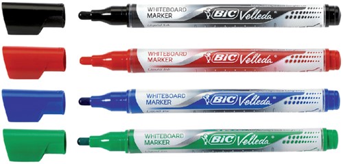 Viltstift Bic Velleda liquid whiteboard rond medium blauw-1