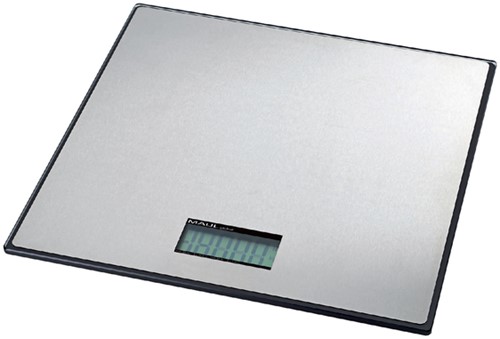 Pakketweger MAUL Global 50kg metalen plateau 32x32cm inclusief batterij zwart