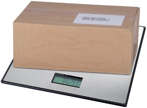 Pakketweger MAUL Global 50kg metalen plateau 32x32cm inclusief batterij zwart-2