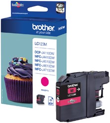 Inktcartridge Brother LC-123M rood