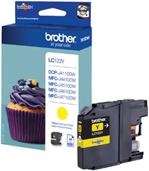 Inktcartridge Brother LC-123Y geel