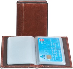 Creditkaart etui Palermo 40stuks bruin