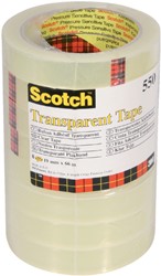 Plakband Scotch 550 19mmx66m transparant