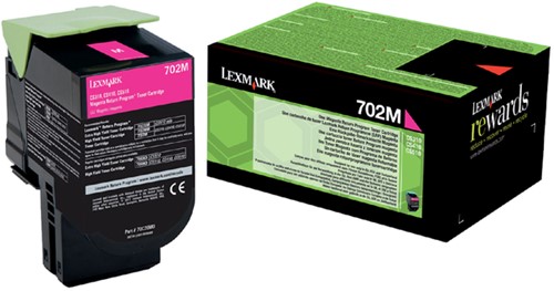 Tonercartridge Lexmark 70C20M0 prebate rood