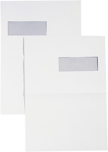 Envelop Hermes akte C4 229x324mm venster rechts 4x11cm zelfklevend wit doos à 250 stuks-2