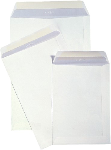 Envelop Hermes akte EB4 262x371mm zelfklevend wit pak à 10 stuks-2