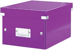 Opbergbox Leitz WOW Click & Store 200x148x250mm paars