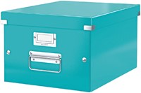 Opbergdoos Leitz Click & Store WOW middel gerecycled karton 281x200x370mm ijsblauw