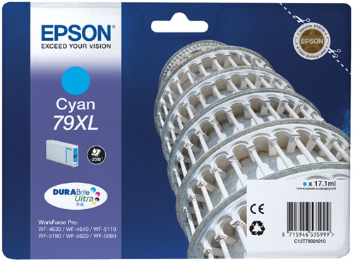 Inktcartridge Epson 79XL T7902 blauw