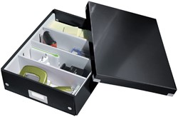 Sorteerbox Leitz WOW Click & Store 280x100x370mm zwart