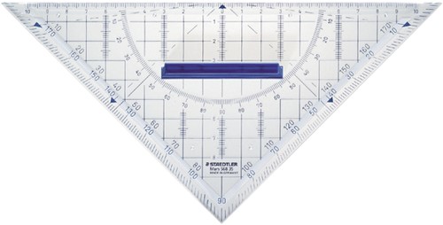 Geodriehoek Staedtler 568 220mm transparant