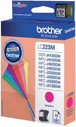 Inktcartridge Brother LC-223M rood-2