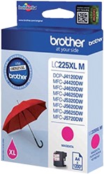 Inktcartridge Brother LC-225XLM rood