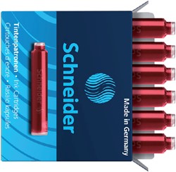 Inktpatroon Schneider din rood doos à 6 stuks