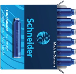 Inktpatroon Schneider din blauw doos à 6 stuks