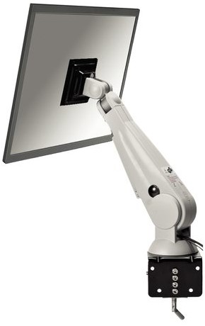 LCD flatscreenarm Newstar D100 10-24" klem creme