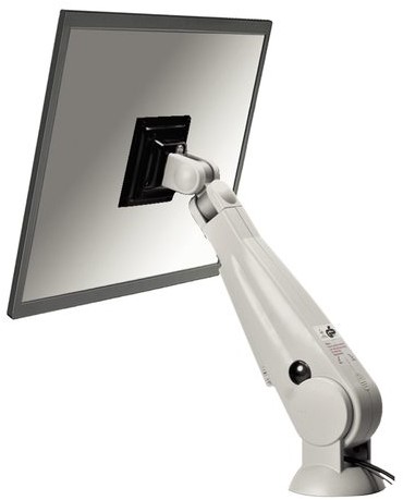 LCD flatscreenarm Newstar D200 10-24" doorvoer creme