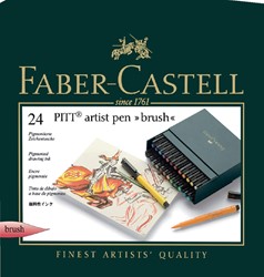 Brushstift Faber Castell Pitt Artist 24 stuks assorti
